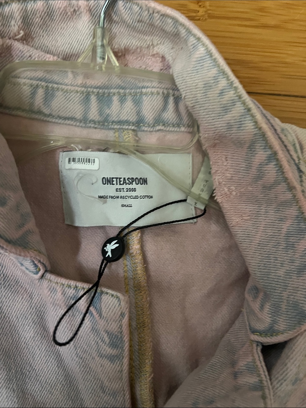 One Teaspoon x Free People Palisades Pink Haze Denim Short Edgy Overalls NWT sm - Picture 4 of 7